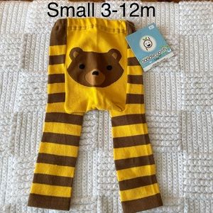 NEW Infant Doodle Pants Leggings Woodland Bear Small